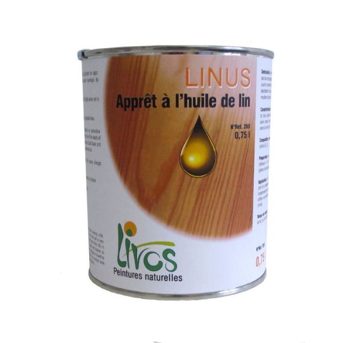 Sous-couche bois naturelle chêne Int/Ext Linus 233 Livos 2.5L