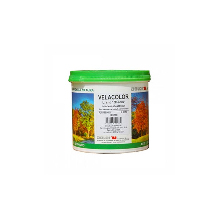 Glacis pour peinture et enduit à la chaux Int/Ext Velacolor 0.8L Dolci