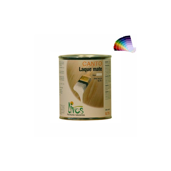 Peinture naturelle mate. bois intérieur CANTO (0.75L/10m2) Livos