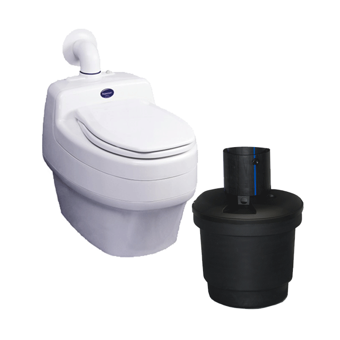 Toilette sèche à séparation des urines grande capacité 50L Villa 9020 Separett