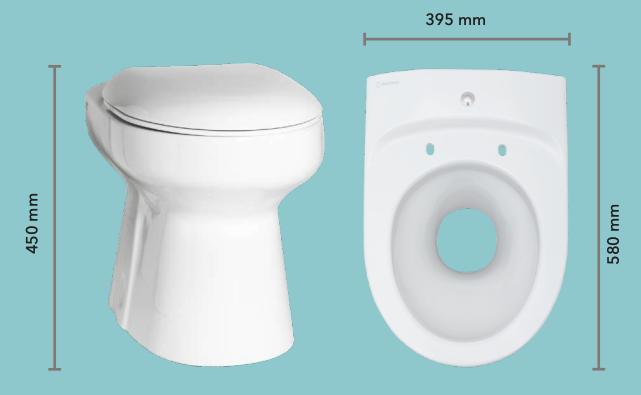 Toilette sèche Ecodry dimensions