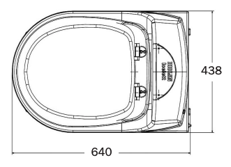 Toilette à congélation dimensions